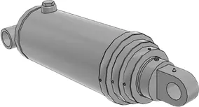 Telescopic hydraulic cylinder